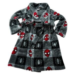 Marvel Spider-Man Fleece Kids Robe Gray Red XS (4–5‎ Years) Flame Resistant